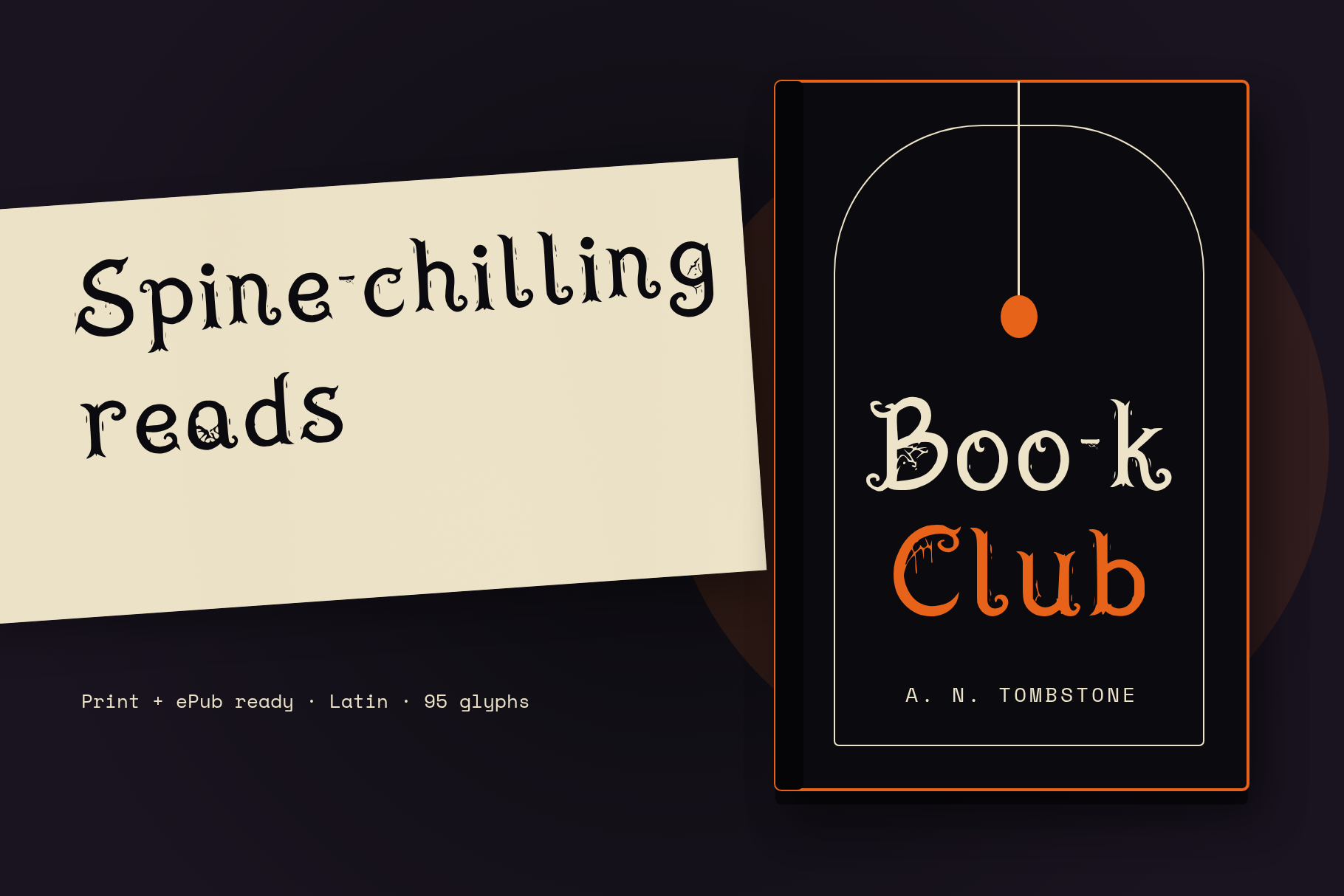 Book cover and spine lettered in Vellum Spine