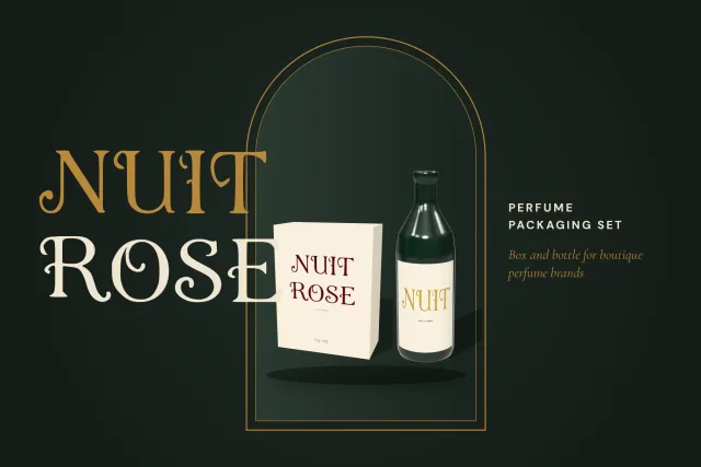 Vein Bloom used on product packaging with an ornamental Art Nouveau label