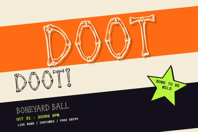 Wing Call font on a poster with large headline and birdsong theme