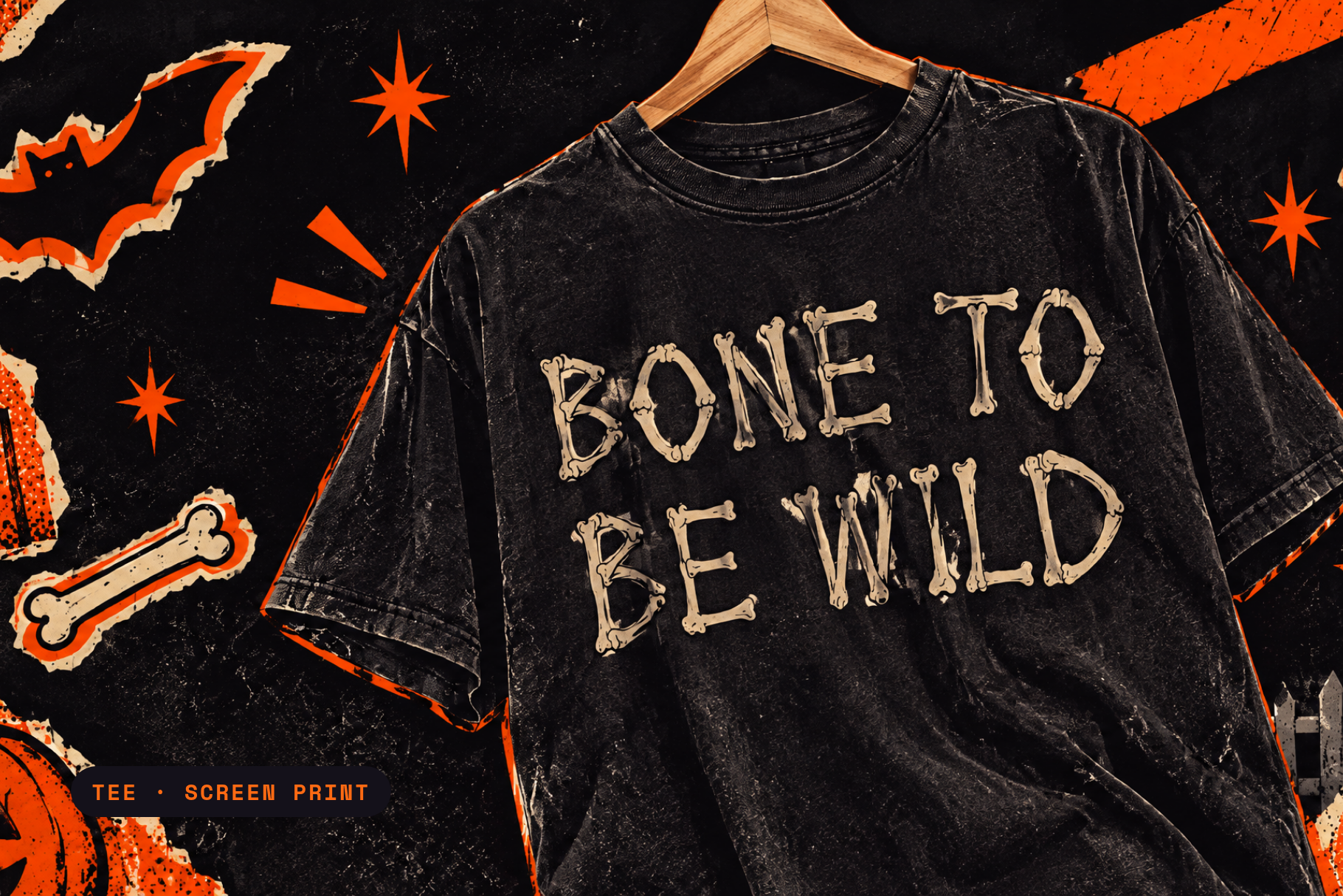 Wing Call font printed on merchandise as a hand-drawn bird-themed design
