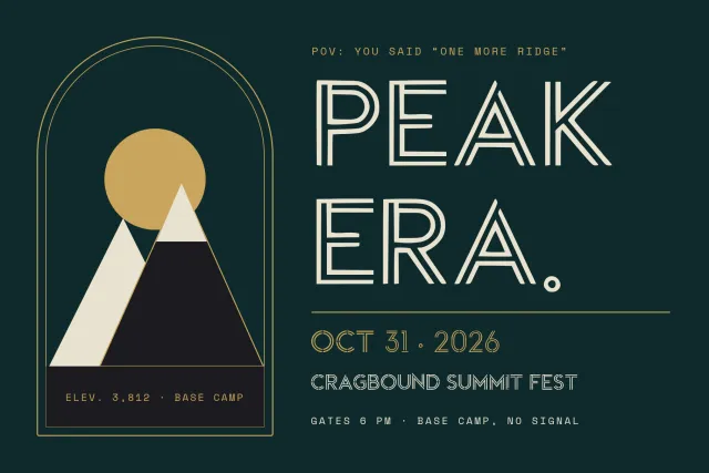 Expedition event poster set in Cragbound Summit